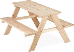 Table De Pique-nique Pour Enfants Relaxdays Bois - Table De Jardin Enfants - Table De Jeux - Table De Jardin Pour Enfants -Jardin Meubles Magasin 1200x853 5