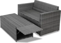 Ensemble De Jardin Polyrotin Modulable Combinaison Canapé 2 Places Repose-pieds Coussins Lounge De Jardin -Jardin Meubles Magasin 1200x855 4