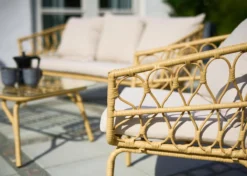 Lisomme De Salon En Rotin Lisomme Camilla - Avec Coussins D'assise - 4 Pièces - Sable -Jardin Meubles Magasin 1200x856 2