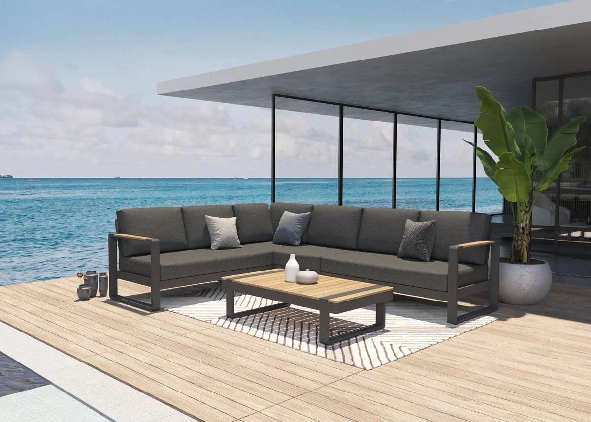 Taste By 4 Seasons Outdoor - Ensemble Lounge Amari - 4 Pièces - Canapé D'angle Avec Table Basse 2 Taste By 4 Seasons Outdoor - Ensemble Lounge Amari - 4 Pièces - Canapé D'angle Avec Table Basse – Image 2
