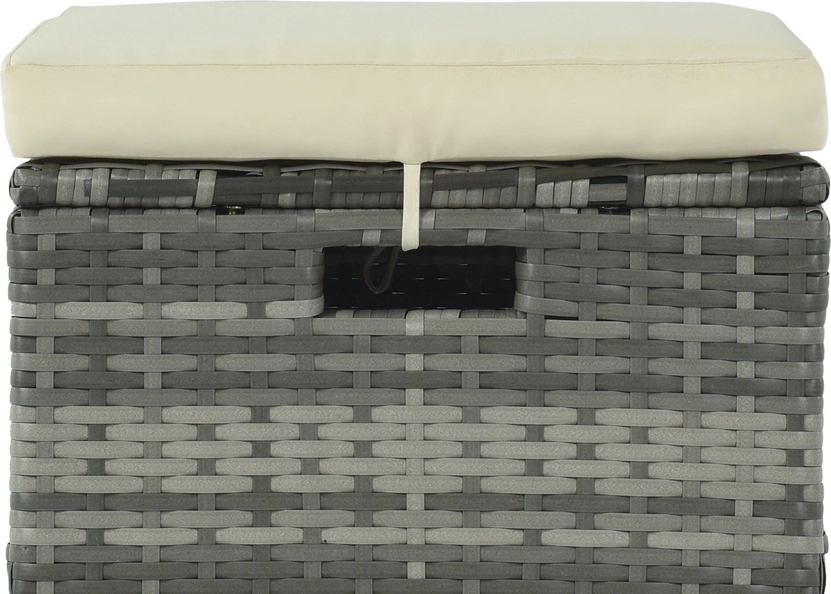 Merax Salon De Jardin 9 Personnes - Salon De Jardin - Banc De Jardin - Table De Jardin - Salon De Jardin Salon De Jardin - Salon De Jardin Avec Coussins - Gris Clair 4 Merax Salon De Jardin 9 Personnes - Salon De Jardin - Banc De Jardin - Table De Jardin - Salon De Jardin Salon De Jardin - Salon De Jardin Avec Coussins - Gris Clair – Image 4