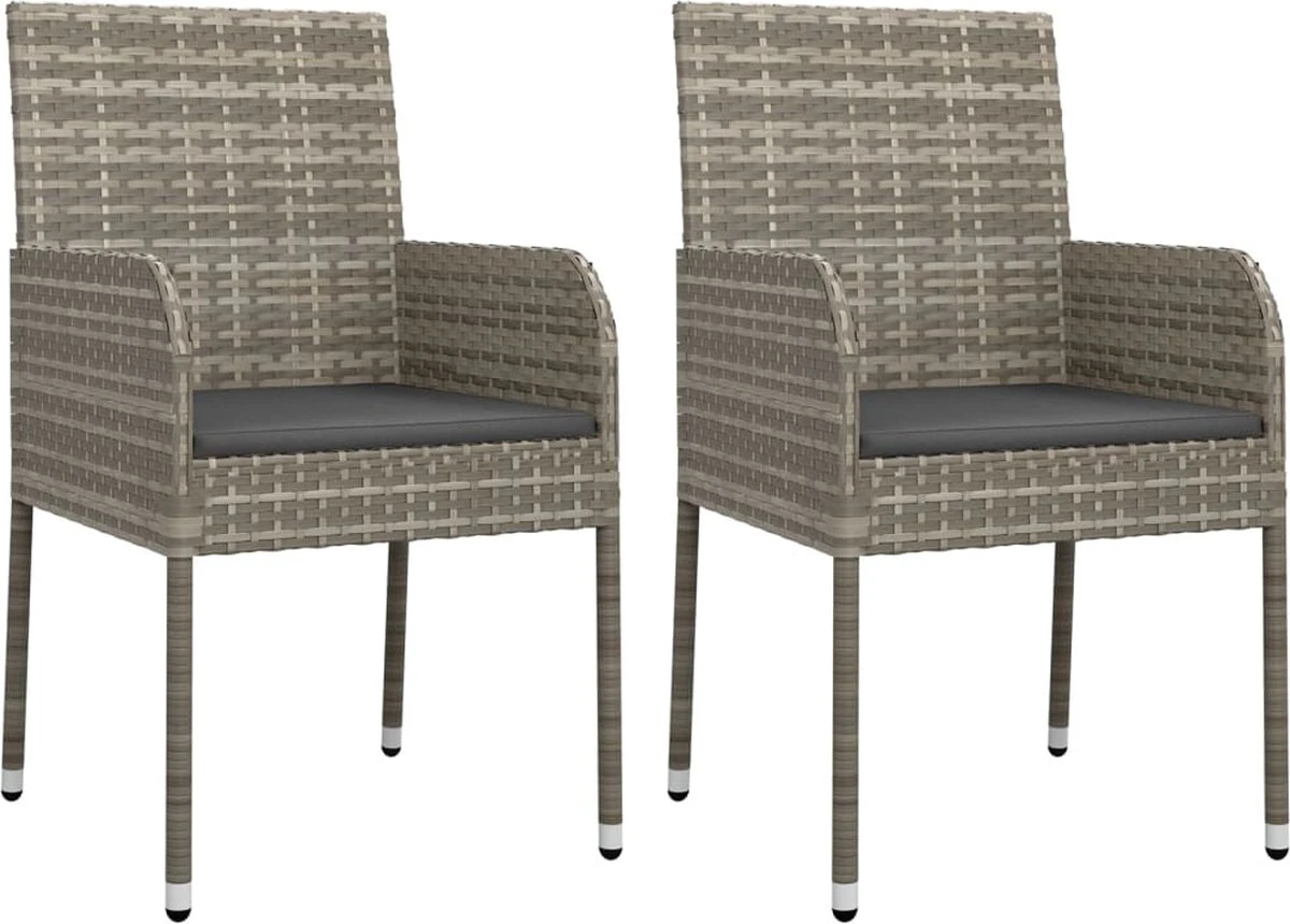 La Dolce Vita - Salon De Jardin 3 Pièces - Salon De Terrasse - Salon De Jardin Avec Chaises Et Table - Salon De Plein Air Avec Coussins Poly Rotin Gris 9 La Dolce Vita - Salon De Jardin 3 Pièces - Salon De Terrasse - Salon De Jardin Avec Chaises Et Table - Salon De Plein Air Avec Coussins Poly Rotin Gris – Image 9