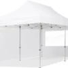 Pavillon Pliant, Tente Pliante, 3 X 6 M, 2 Parties Latérales 32 Mm, Pavillon En Aluminium, Tente De Réception, PES300, 100 % étanche, Blanc