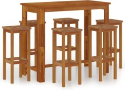 Ensemble De Bar De Jardin Premium - Ensemble De Bar De Jardin 7 Pièces En Bois D'acacia Massif 12 Ensemble De Bar De Jardin Premium - Ensemble De Bar De Jardin 7 Pièces En Bois D'acacia Massif -Jardin Meubles Magasin 1200x868 1