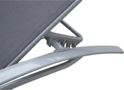 Bain De Soleil - Bain De Soleil De Forme Ergonomique - Bain De Soleil - Chaise De Jardin Relax - Ajustable - Aluminium - Grijs -Jardin Meubles Magasin 1200x868