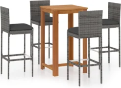 Ensemble De Bar De Jardin Premium - Ensemble De Bar De Jardin 5 Pièces Avec Coussins Gris 23 Ensemble De Bar De Jardin Premium - Ensemble De Bar De Jardin 5 Pièces Avec Coussins Gris -Jardin Meubles Magasin 1200x869 7