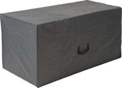 Coussins De Jardin Gris 2x Couvre Rangement / Ipad Avec Fermeture éclair 150 X 75 X 75 Cm - Coussins De Chaise De Jardin Store