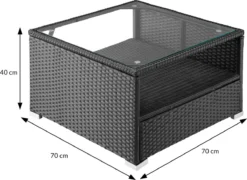 Casaria Poly Rotin Salon De Jardin Coussins XL Table Plateau En Verre Mobilier De Jardin Zwart Crème -Jardin Meubles Magasin 1200x876 5