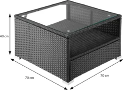 Casaria Polyrattan Lounge Set XXL Coussins Table Glas Mobilier De Jardin Zwart Anthracite 19 Casaria Polyrattan Lounge Set XXL Coussins Table Glas Mobilier De Jardin Zwart Anthracite -Jardin Meubles Magasin 1200x878 7