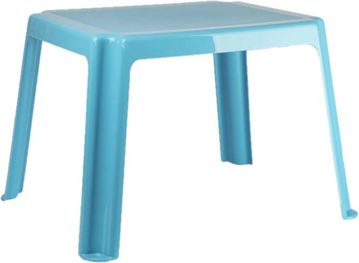 2x Morceaux De Tables Pour Enfants En Plastique Bleu Clair 55 X 66 X 43 Cm - Table Pour Enfants à L'extérieur - Table D'appoint 2 2x Morceaux De Tables Pour Enfants En Plastique Bleu Clair 55 X 66 X 43 Cm - Table Pour Enfants à L'extérieur - Table D'appoint – Image 2
