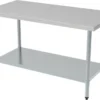 Table De Travail Professionnelle Démontable En Acier Inoxydable | Étagère Inférieure | Démontable | 160 Cm| Combisteel | 7490.0045 | Restauration