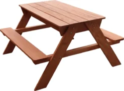 Sunny AXI Dave Table Sable Et Eau / Pique Nique En Bois - Table D’eau Avec Couvercle & Boîtes De Rangement - Table De Jeu Enfant à Eau Pour Le Jardin