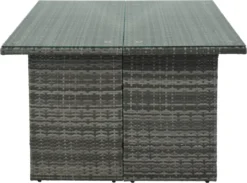 Ensemble De Meubles De Patio-ensemble De Banc De Salle à Manger De Patio 8 Pièces-canapé En Rotin Résistant Aux Intempéries Avec Table à Manger Et Chaise Et 4 Repose-pieds-osier Gris + Coussins Gris -Jardin Meubles Magasin 1200x888 3