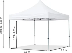 Pavillon Pliant, Tente Pliante, 3 X 3 M, 2 Parties Latérales 32 Mm, Pavillon En Aluminium, Tente De Réception, PES300, 100 % étanche, Noir 15 Pavillon Pliant, Tente Pliante, 3 X 3 M, 2 Parties Latérales 32 Mm, Pavillon En Aluminium, Tente De Réception, PES300, 100 % étanche, Noir -Jardin Meubles Magasin 1200x891 2