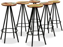 Prolenta Premium - Ensemble De Bar 7 Pièces En Bois D'acacia Massif Et Bois Recyclé 18 Prolenta Premium - Ensemble De Bar 7 Pièces En Bois D'acacia Massif Et Bois Recyclé -Jardin Meubles Magasin 1200x896 7