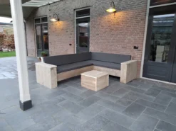 Canapé D'angle échafaudage En Bois - Ensemble Lounge - Bricolage - Kit Canapé D'angle - Buitenwerks 220x220cm -Jardin Meubles Magasin 1200x899 24