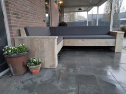 Canapé D'angle échafaudage En Bois - Ensemble Lounge - Bricolage - Kit Canapé D'angle - Buitenwerks 220x220cm -Jardin Meubles Magasin 1200x899 27