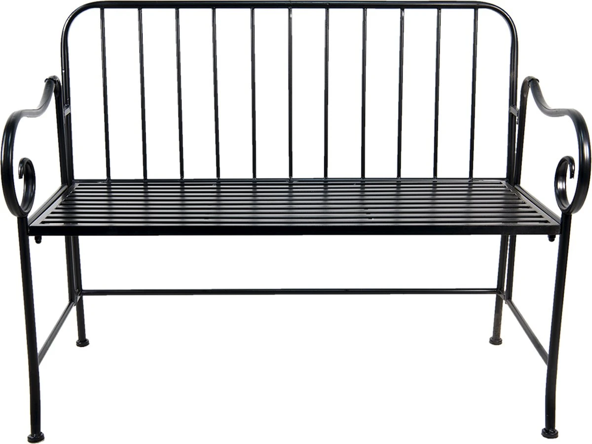 Banc De Jardin Clayre & Eef 104*57*83 Cm Banc En Fer Zwart Banc D'extérieur Mobilier De Jardin De Jardin 1 Banc De Jardin Clayre & Eef 104*57*83 Cm Banc En Fer Zwart Banc D'extérieur Mobilier De Jardin De Jardin