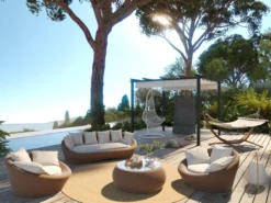 MYLIA Salon De Jardin En Résine Caramel - Canapé & 2 Fauteuils & Table Basse - WHITEHEAVEN L 201 Cm X H 66,5 Cm X P 101 Cm -Jardin Meubles Magasin 1200x900 25