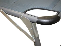 Bain De Soleil - Zinaps 74066 XXL Chaise Longue De Jardin En Aluminium Avec Toit, Chaise Longue 3 Pieds Rembourrée De Mousse à Séchage Rapide, Anthracite, 200 X 70 X 37,5 Cm (WK 02130) -Jardin Meubles Magasin 1200x900 45