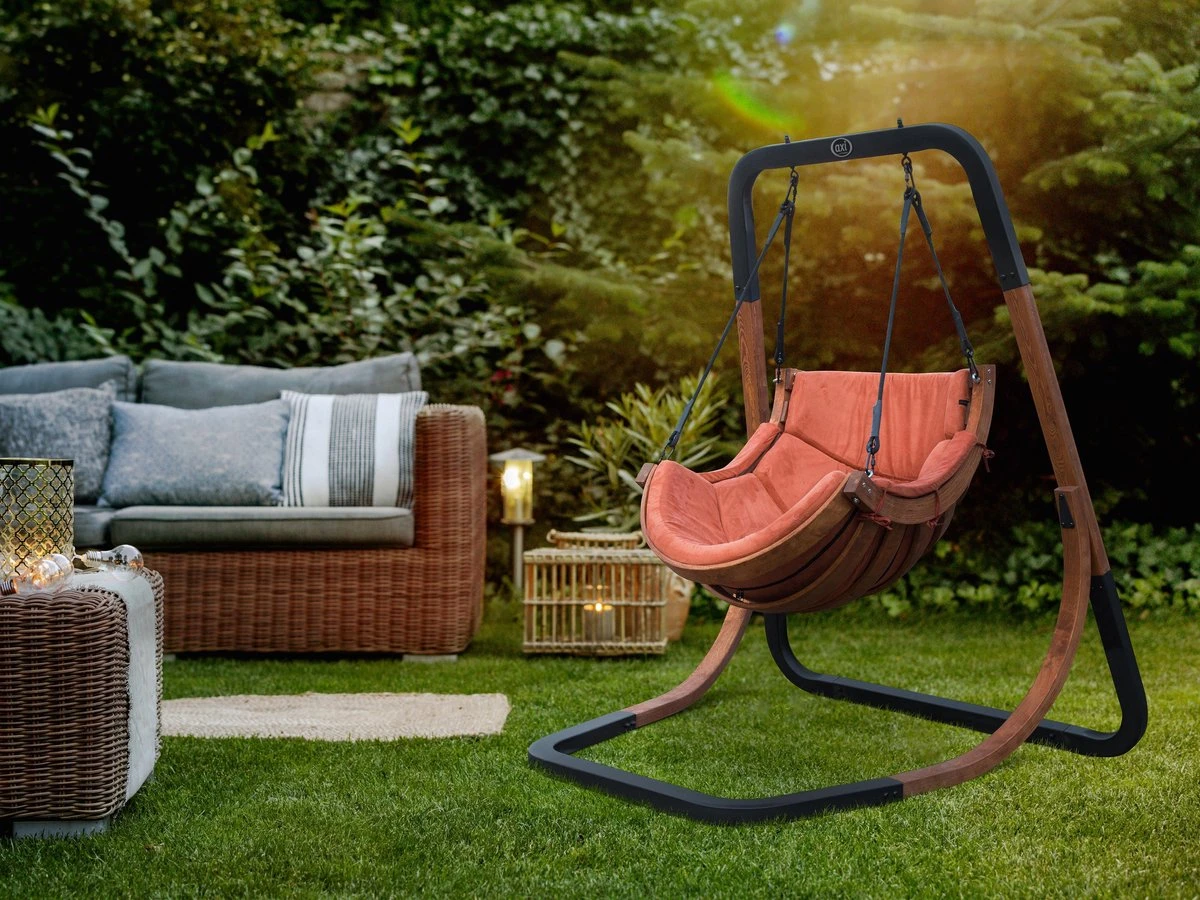 AXI Capri Chaise Suspendue Sur Pied En Bois - Fauteuil / Siège Suspendu Suspendu Avec Support Pour Le Jardin - Balançoire En Marron Pour L'extérieur Pour 1 Personne - Chargement Jusqu'à 150 Kg 7 AXI Capri Chaise Suspendue Sur Pied En Bois - Fauteuil / Siège Suspendu Suspendu Avec Support Pour Le Jardin - Balançoire En Marron Pour L'extérieur Pour 1 Personne - Chargement Jusqu'à 150 Kg – Image 7