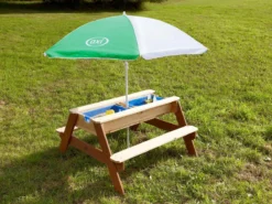 AXI Nick Table Sable Et Eau / Table Pique Nique Marron - Table D’eau Avec Couvercle & Boîtes De Rangement - Table De Jeu à Eau Enfant Pour Le Jardin -Jardin Meubles Magasin 1200x900 67