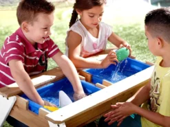 AXI Nick Table Sable Et Eau / Table Pique Nique Marron / Blanc - Table D’eau Avec Couvercle, Boîtes De Rangement & Parasol - Table De Jeu Enfant à Eau Pour Le Jardin -Jardin Meubles Magasin 1200x900 73
