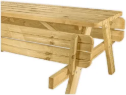 Cheappicnictafels.nl | Table De Pique-nique De 180 Cm De Long | Table De Jardin 6 Personnes | De Luxe 180cm Long | Bois De Pin Imprégné ! -Jardin Meubles Magasin 1200x902 5