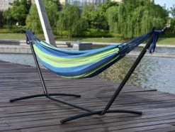 Hamac De Luxe Pour 2 Personnes Comprenant Un Maximum Standard De 200 Kg De Tissu En Coton Robuste De 150 Cm -Jardin Meubles Magasin 1200x905