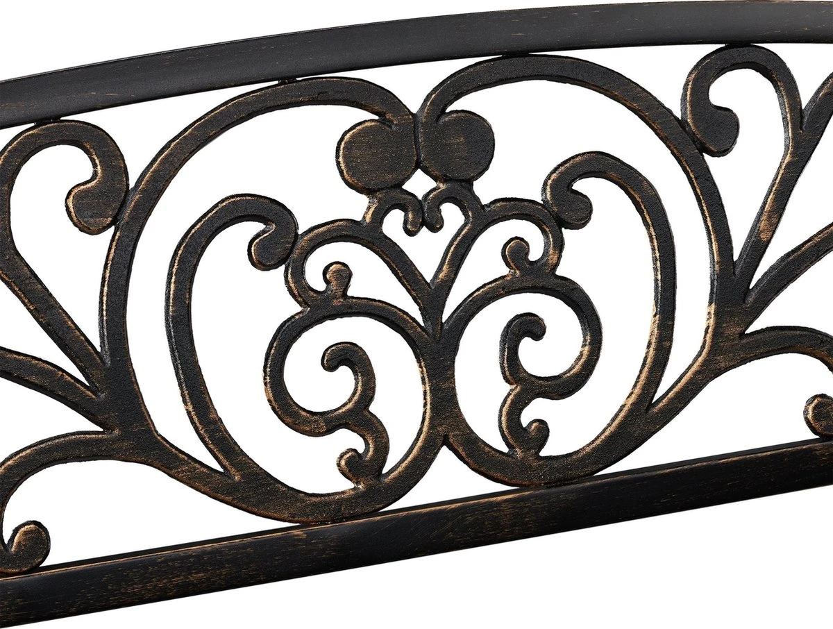Relaxdays Banc De Jardin Antique - Banc De Parc - Banc De Balcon Deux Places - Fonte - Banc De Jardin Schwarz-Bronze 8 Relaxdays Banc De Jardin Antique - Banc De Parc - Banc De Balcon Deux Places - Fonte - Banc De Jardin Schwarz-Bronze – Image 8