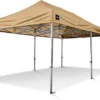 Tente De Fête Easy-Up 3x6 M Tente Pliante Professionnelle GO-UP50 Aluminium Sable Incl. Sac De Transport Gratuit Sur Roulettes Et Kit D'arrimage Avec Piquets