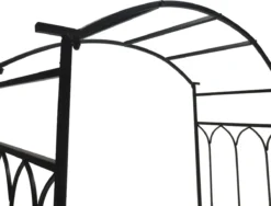 Banc Rose Patchogue De Nancy's - Arche De Rose - Banc De Jardin - Banc Arbor - Métal - Zwart - 115 X 50 X 203 Cm -Jardin Meubles Magasin 1200x913 1