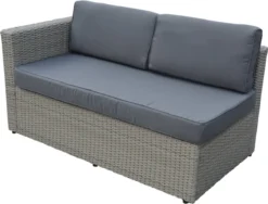 Belito® Ibiza Lounge Set Wicker - Ensemble De Jardin 4 Personnes - Résistant Aux Intempéries - Coussins Gris Hydrofuges - Incl. Fauteuil Lounge Et Table Basse - Poly -Jardin Meubles Magasin 1200x914 7