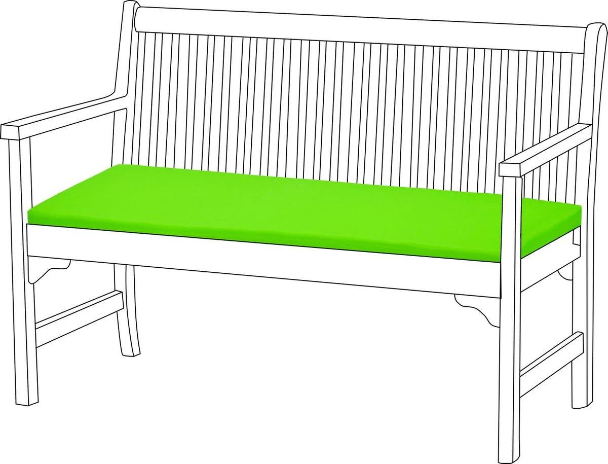 Gardenista Banc De Jardin Coussin De Terrasse Mobilier De Canapé D'extérieur Coussin De Canapé 2 Places Matériau Résistant à Water Confortable Durable Et Léger, Lime 2 Gardenista Banc De Jardin Coussin De Terrasse Mobilier De Canapé D'extérieur Coussin De Canapé 2 Places Matériau Résistant à Water Confortable Durable Et Léger, Lime – Image 2
