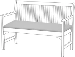 Gardenista Banc De Jardin Coussin De Terrasse Mobilier De Canapé D'extérieur Coussin De Canapé 2 Places Matériau Résistant à Water Confortable Durable Et Léger, Grijs -Jardin Meubles Magasin 1200x915 6