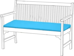 Gardenista Banc De Jardin Coussin De Terrasse Mobilier De Canapé D'extérieur Coussin De Canapé 2 Places Matériau Résistant à Water Confortable Durable Et Léger, Turquoise -Jardin Meubles Magasin 1200x915 7