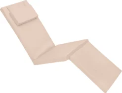 Gardenista Coussin De Remplacement Pour Chaise Longue De Jardin à Vapeur Chaise Longue Inclinable Coussin De Mobilier D'extérieur Résistant à L'eau Fibre Remplie Hypoallergénique Durable Épais Et Confortable