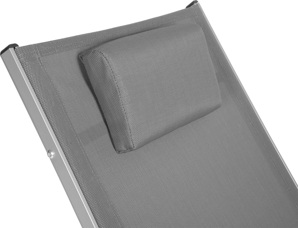 Chaise à Bascule D'extérieur Confortable Kamyra® - Chaise De Jardin, Chaises De Jardin De Jardin - Pour Adultes Et Enfants - Aluminium - Grijs 2 Chaise à Bascule D'extérieur Confortable Kamyra® - Chaise De Jardin, Chaises De Jardin De Jardin - Pour Adultes Et Enfants - Aluminium - Grijs – Image 2