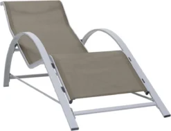 VidaXL Ensemble De Chaises Longues - 2 Pièces - Avec Table - Grijs Taupe - Sun Longues - Chaise Longue - Soleil - Jardin - Ensemble De Chaises Longues - 2 Pièces -Jardin Meubles Magasin 1200x918 3