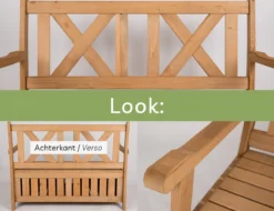 Needs&wants® Banc De Jardin En Bois Avec Espace De Rangement - Banc Caisson 2 Places En Bois Classique, Banc De Parc, Pour Extérieur Avec Rangement, 115x61x85 Cm, Bois Naturel Massif, Brun Foncé -Jardin Meubles Magasin 1200x922 2