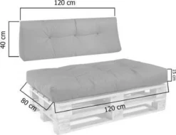 ExpertoXL Pallet Cushion SET - Coussin D'assise Avec Coussin De Dossier - Beige - Pour L'extérieur Et L'intérieur RÉSISTANT À L'EAU 15 ExpertoXL Pallet Cushion SET - Coussin D'assise Avec Coussin De Dossier - Beige - Pour L'extérieur Et L'intérieur RÉSISTANT À L'EAU -Jardin Meubles Magasin 1200x925 7