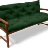 Beautissu Kussen De Canapé De Jardin Flair BR - Coussins Pour Salon De Jardin 100 X 50 X 50 Cm Vert - Coussin D'assise Et Coussin De Dossier