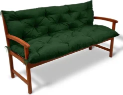 Beautissu Kussen De Canapé De Jardin Flair BR - Coussins Pour Salon De Jardin 100 X 50 X 50 Cm Vert - Coussin D'assise Et Coussin De Dossier
