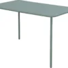 GENERIC - Table De Jardin Rectangulaire CAFE - 4 à 6 Personnes - L. 120 X L. 70 X H. 73,5 Cm - Plateau Aluminium - Structure Acier - Vert Agave - Table De Terrasse - Table à Manger