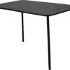 GENERIC - Table De Jardin Rectangulaire CAFE - 4 à 6 Personnes - L. 120 X L. 70 X H. 73,5 Cm - Plateau En Aluminium - Structure En Acier - Anthracite - Table De Terrasse - Table à Manger