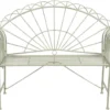 Banc De Jardin 123 * 47 * 98 Cm Vert Fer Rectangle Arches Banc Banc Extérieur Jardin Mobilier De Jardin De Jardin