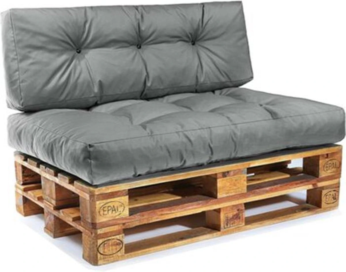 ExpertoXL Pallet Cushion SET - Coussin D'assise Avec Coussin De Dossier - Beige - Pour L'extérieur Et L'intérieur RÉSISTANT À L'EAU 3 ExpertoXL Pallet Cushion SET - Coussin D'assise Avec Coussin De Dossier - Beige - Pour L'extérieur Et L'intérieur RÉSISTANT À L'EAU – Image 3