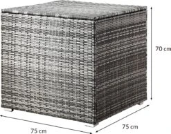 Casaria Boîte De Opbergbox Polyrotin 318 L Couvercle 75x75x70cm Étanche Gaz Ressort Grijs 20 Casaria Boîte De Opbergbox Polyrotin 318 L Couvercle 75x75x70cm Étanche Gaz Ressort Grijs -Jardin Meubles Magasin 1200x943 6