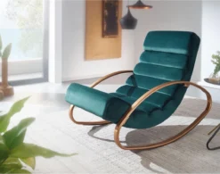 Nancy's Nephi Relax Armchair - Chaise Longue - Chaise Berçante - Fonction D'inclinaison - Fauteuil - Chaise Longue à Bascule - Chaise Longue - Rose - Or - Velours -Jardin Meubles Magasin 1200x947 4