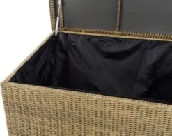Opbergbox En Rotin XL - 129 X 57 X 59 Cm Crème - Boîte à Coussins De Jardin - Imperméable - Avec Couvercle - Pour L'intérieur & L'extérieur - Boîte De Jardin -Jardin Meubles Magasin 1200x948 9